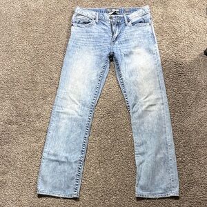 BKE Men's Light Blue Bootcut Jeans